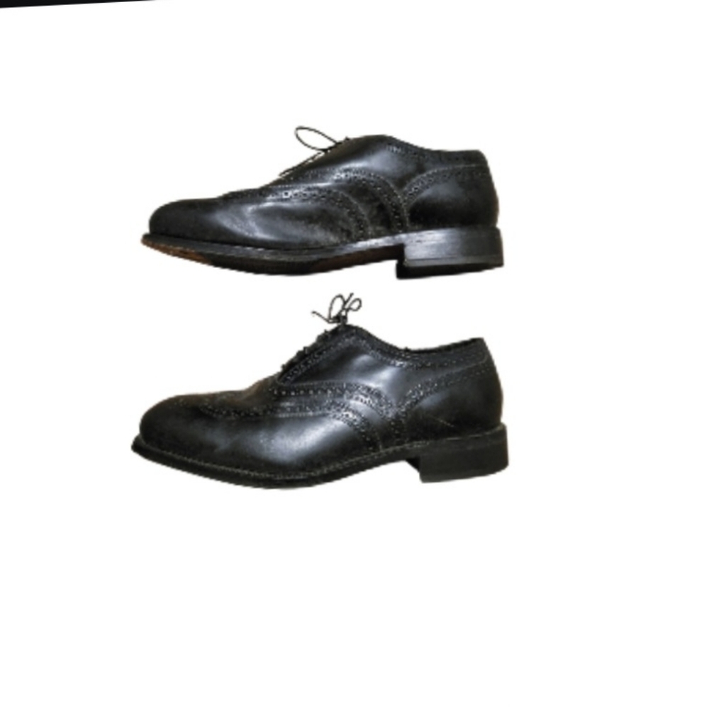 FLORSHEIM LEATHER WINGTIP Oxfords Black Size 10